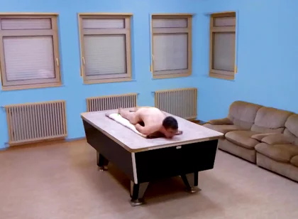 Naked Table Hump Masturbation