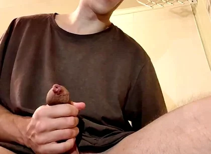 Getting Anal Orgasm with Pink Rubber Penis