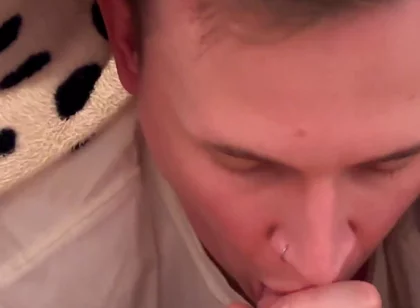 Sharing a Bed with My Step-sister's BF & Ridng and Blowjob