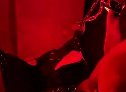 Blindfolded Chastity Slave Fucked Hard In The Sling