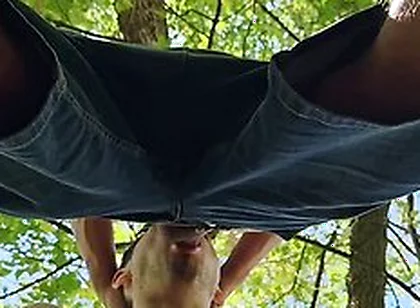 Gay Cruising In The Forest, Blowjob
