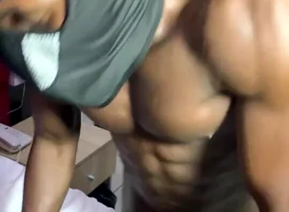 Lucky Boy Being Marinated and Grilled by 2 Strangers He Met at the Gym