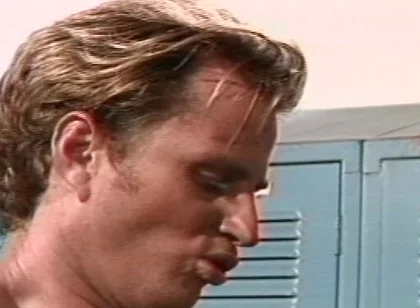 Three Guys Fuck Their Asses and Mouths in the Locker Room