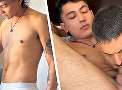 Felipe Kum And Julian Shul In Felipe Hires Julian For Private English Lessons But Instead He Learns How To Suck Cock