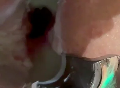Pouring Hot Candle Wax Into Ass