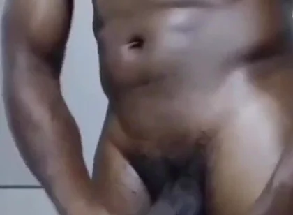 Stroking my hard cock in work toilet