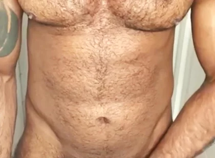 Bearded and Rugged Man Jerking off and Cumming