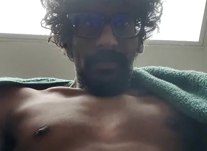 Masturbating