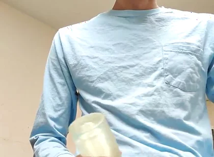 Masturbating