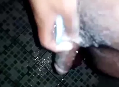 I Masturbate and Leave All the Milk in My Hand, Drinking My Semen and Then I Continue Jerking off