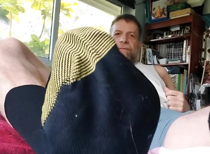 Stepdad Shows in Goldtoe Socks