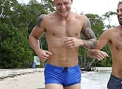 Wesley Woods Spots Beach Hunk Trevor Laster And Fucks Him Hard On The Sand