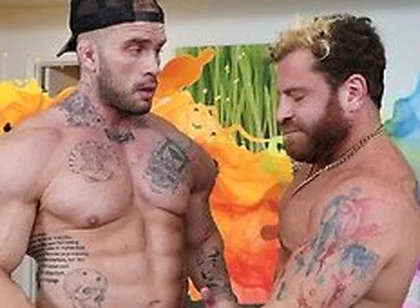 Riley Mitchel - Guy Selector - Muscular Men Bareback Fucking (gay Game)