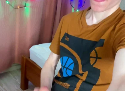 Young Student Home Alone with a Monster Boner and Lots of Sperm