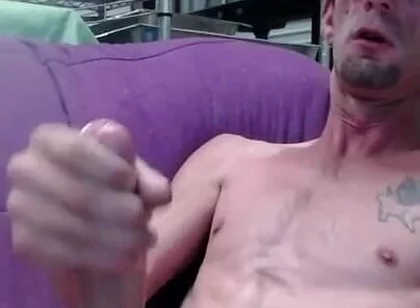 Masturbating