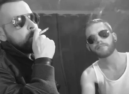 German proll smoke kissing