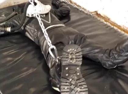 Proll playing with his leather biker boy