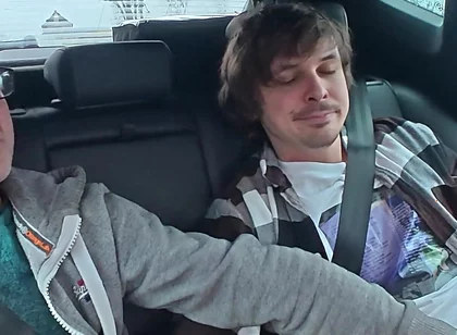Two Straight Sucks Each Other and Tries to Fuck in the Back of a Car