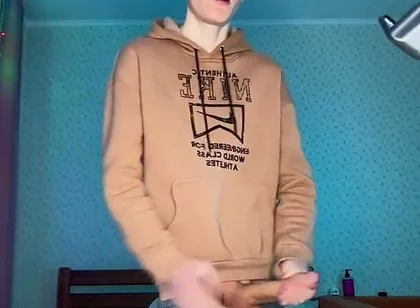 Watch Me Stroke My Huge Nine Inch Cock Until I Explode