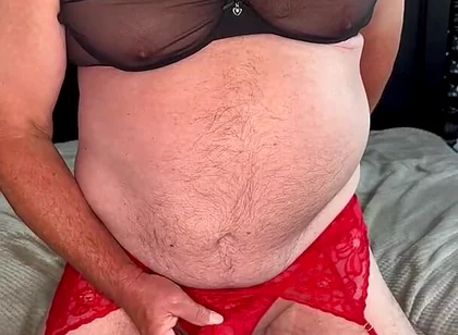 Full Red and Black Outfit Show