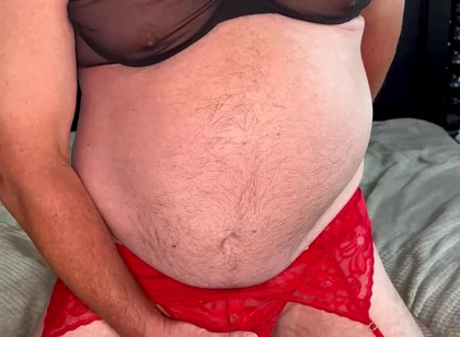 Full Red and Black Outfit Show