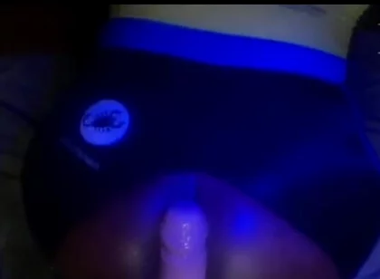 Big Chocolate Booty Under Blue Lights.yes Please