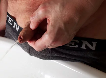 Piss and Plays with My Little Foreskin Cock
