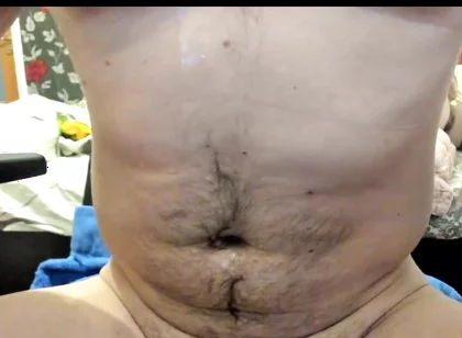 Big cumshot on my big belly