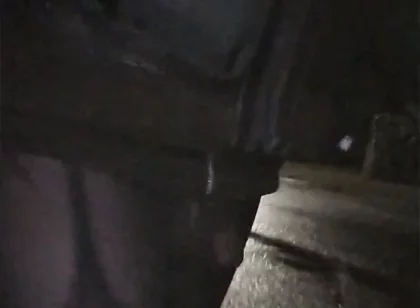 Hot Rainy Walk (garters and Bulge Meggings)