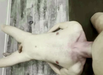 The Fat Man Got Excited and Cummed Twice in the Guy's Mouth.