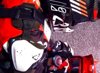 A Vibrating Ring Made Me Cum Hands-free on My Friend's Helmet.