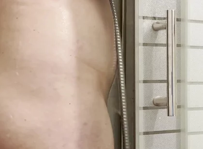 Candid Shower, Hard Dick + Cum