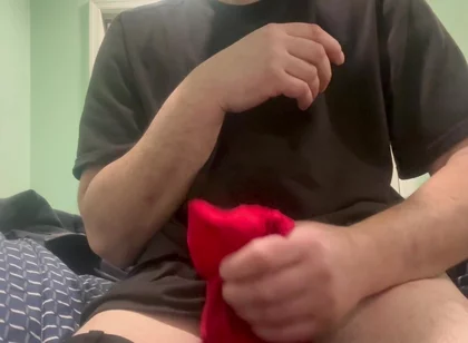 Stepdaddy Jerking off Into Stepdaughter Panties