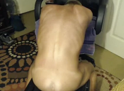Riding My Huge Black Dildo and Grinding It in Deep in My Ass