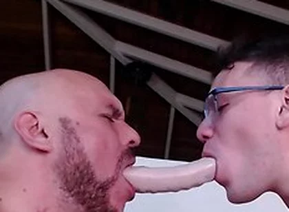 Enjoy This Hot Kinky Fuck Time With 40cm Of Dildo Play In Ass And His Cock Inside Me At Thesametime