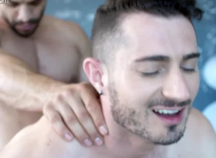 Buff Exchange Student 18+ Lets Roommate Ride His Cock