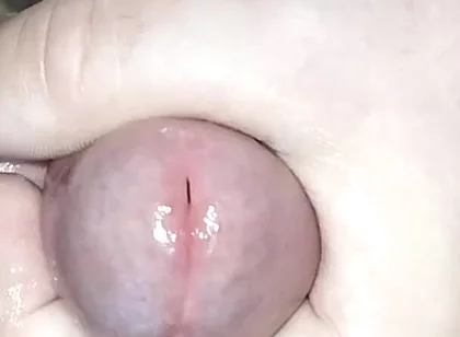 Mastubation with Lube and Cumshot