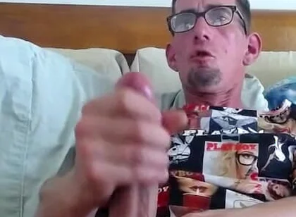 Masturbating