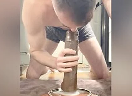 Sloppy Deepthroating And On Dildos