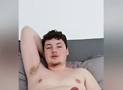 Horny, Vocal Boy Edging His Fat Cock To A Juicy Finish