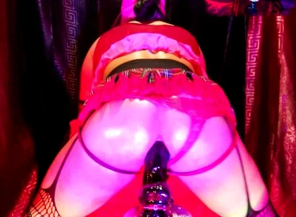 Twerking in a Miniskirt While Riding My Dildo 2