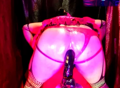 Twerking in a Miniskirt While Riding My Dildo 1