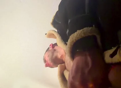 Camera Is Looking up at Me as I Jerk off Bust