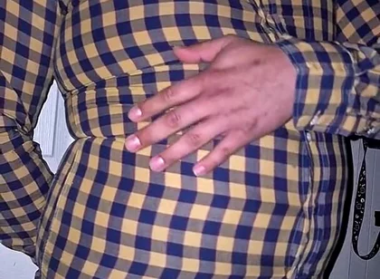 Popping My Button up on My Belly
