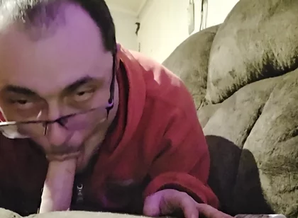Me Blowing My Dildo
