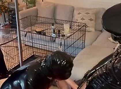 Latex Master Extended Cock Worship From Latex Gimp