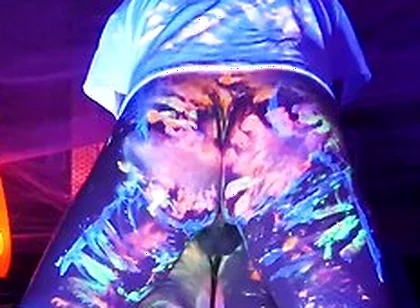 Femboys Messy Halloween Flip Fuck With Glow Paint