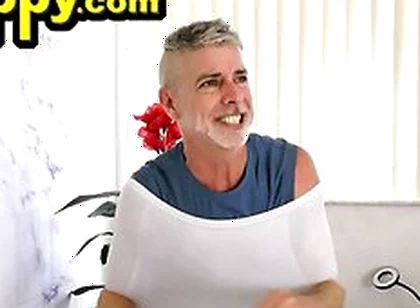 Richard Lennox Tests His New Stretchy Undies By Giving Himself Wedgies