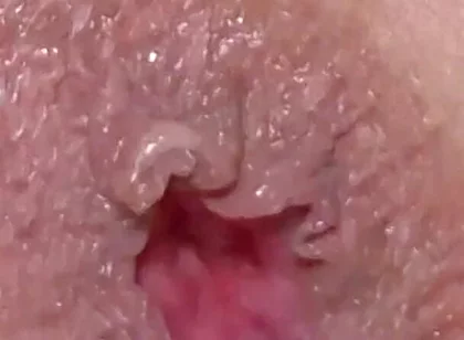 Extreme Closeup Dildo Anal Creampie