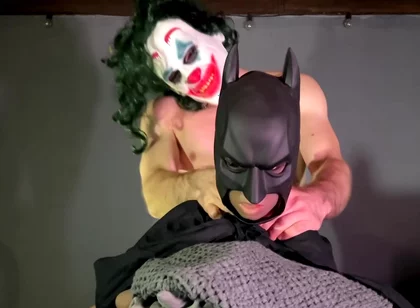 Muscular Joker Fucks A Dressed As Batman! Rough Sex! Cum Inside! With Lina Paige